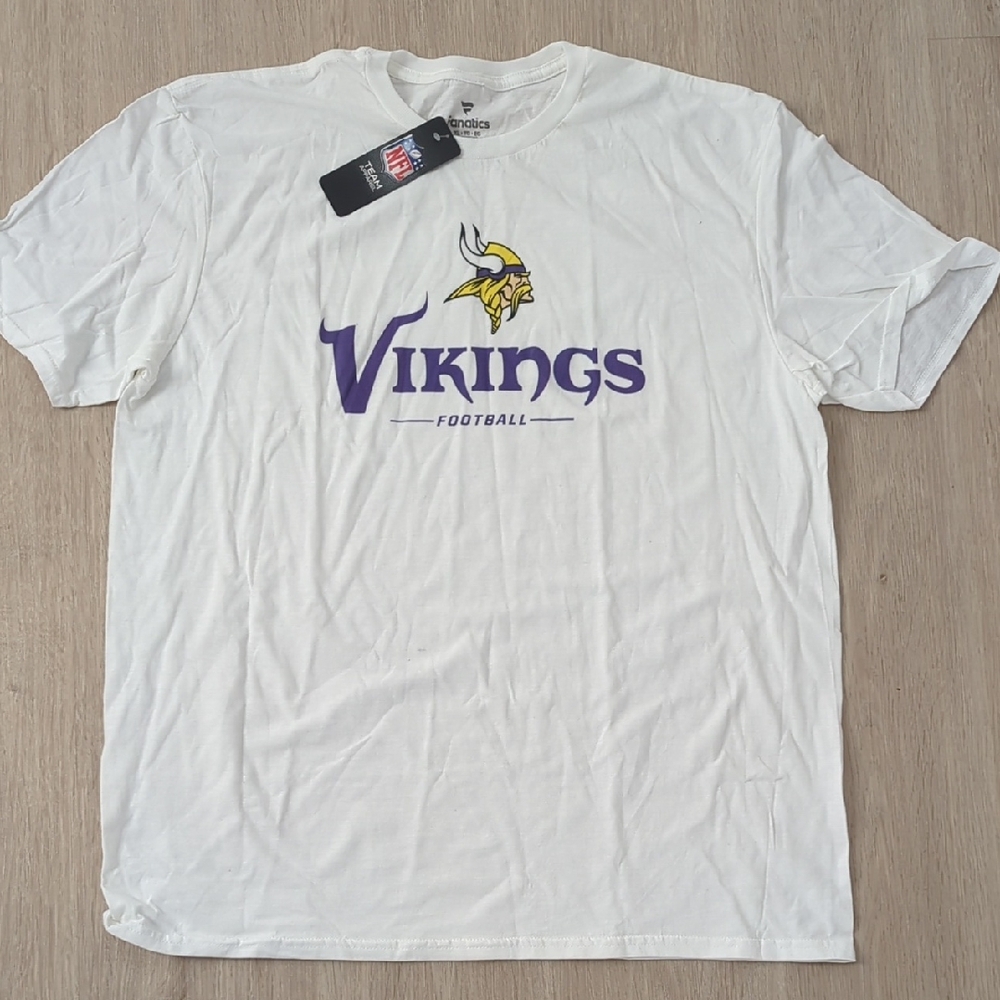 NFL White Vikings Short Sleeve Tee